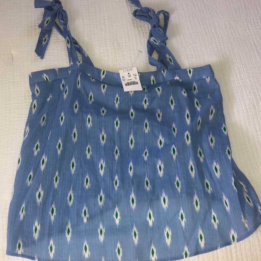 Tie shoulder J Crew tank